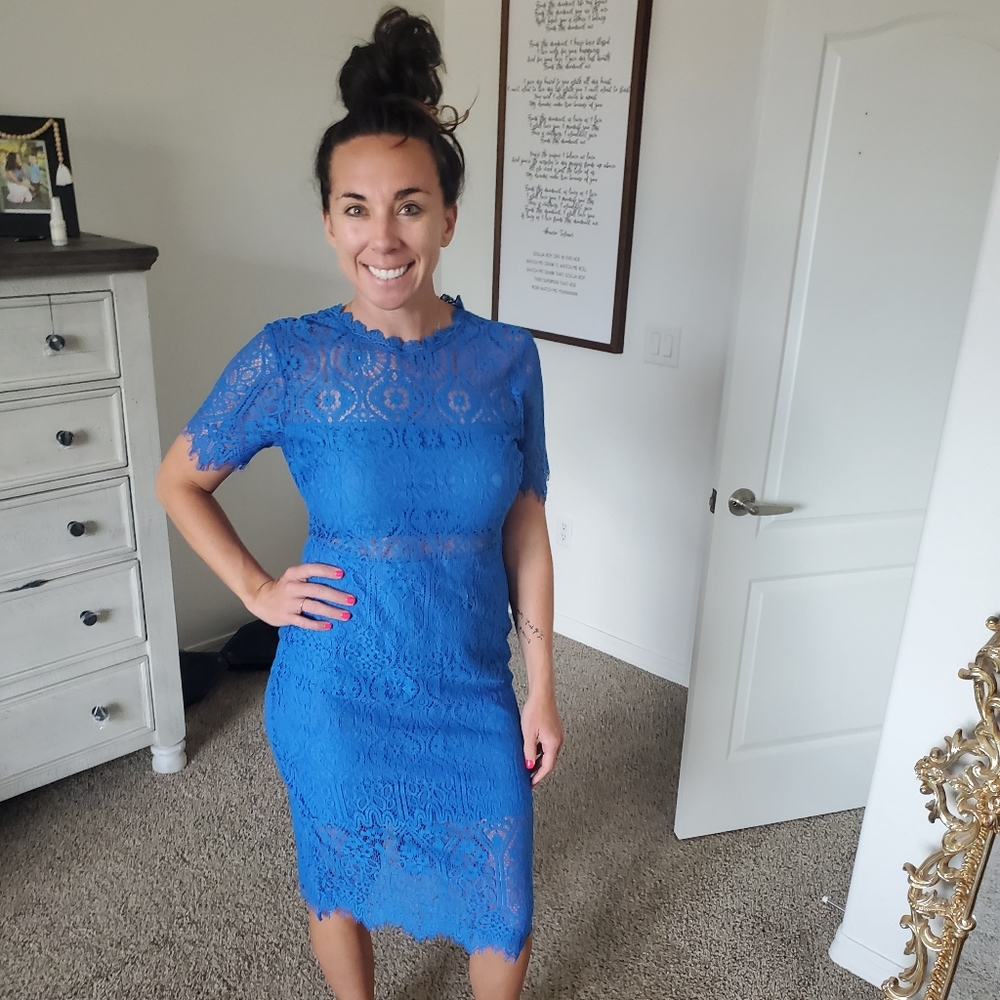Blue dress